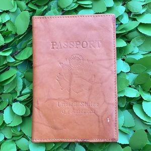 Passport leather holder